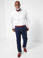 Joe Browns White Contrast Printed Trim Shirt - Image 3 of 6
