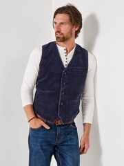Joe Browns Blue Cord Front Waistcoat - Image 3 of 9