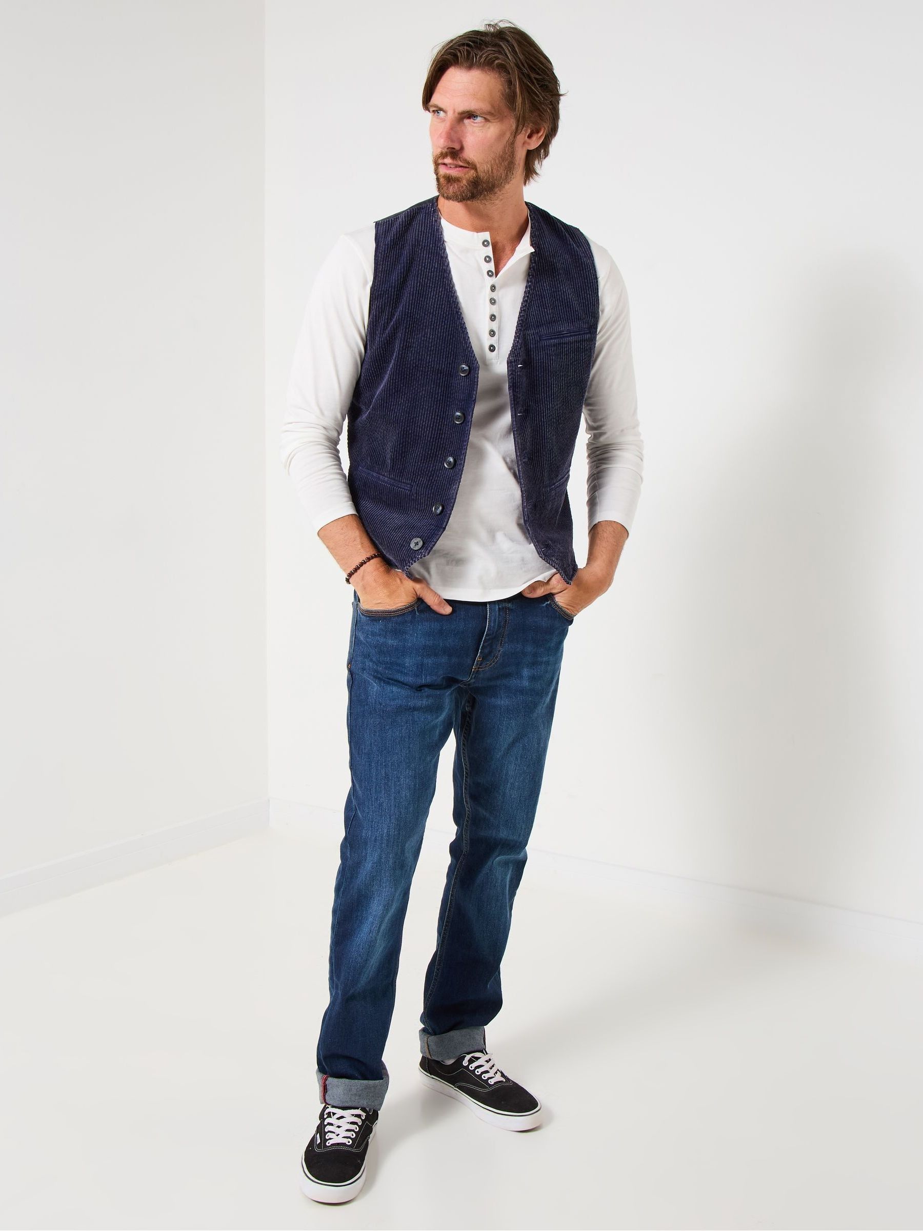 Buy Joe Browns Blue Cord Front Waistcoat from the Next UK online shop