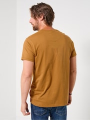 Joe Browns Orange Biker Skull Flatlock Stitch T-Shirt - Image 4 of 5