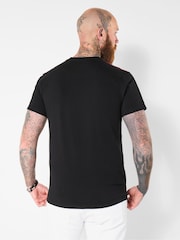 Joe Browns Black Biker Helmet Print T-Shirt - Image 4 of 5