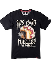 Joe Browns Black Biker Helmet Print T-Shirt - Image 5 of 5
