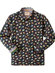 Joe Browns Black Bird Print Shirt - Image 5 of 5