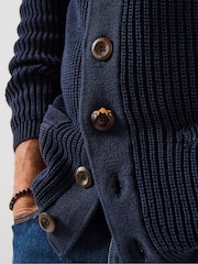 Joe Browns Blue Carefree Washed Cardigan - Image 6 of 7