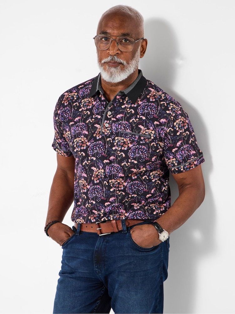 Joe Browns Black Smart Casual Polo Shirt - Image 1 of 5