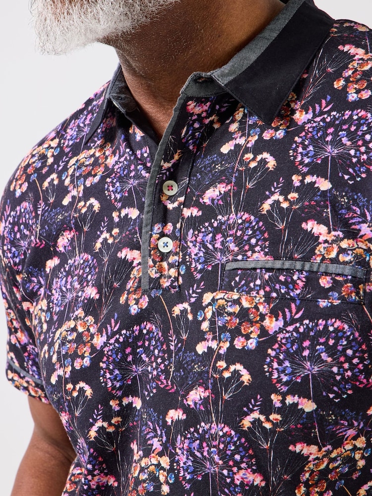 Joe Browns Black Smart Casual Polo Shirt - Image 2 of 5