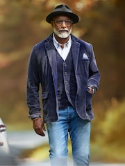 Joe Browns Blue Corduroy Blazer - Image 1 of 8