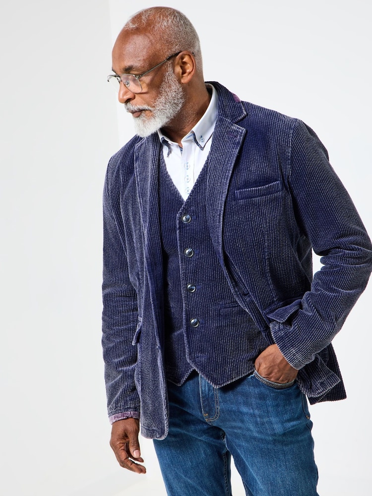 Joe Browns Blue Corduroy Blazer - Image 2 of 8 Joe Browns Blue Corduroy Blazer - Image 2 of 8