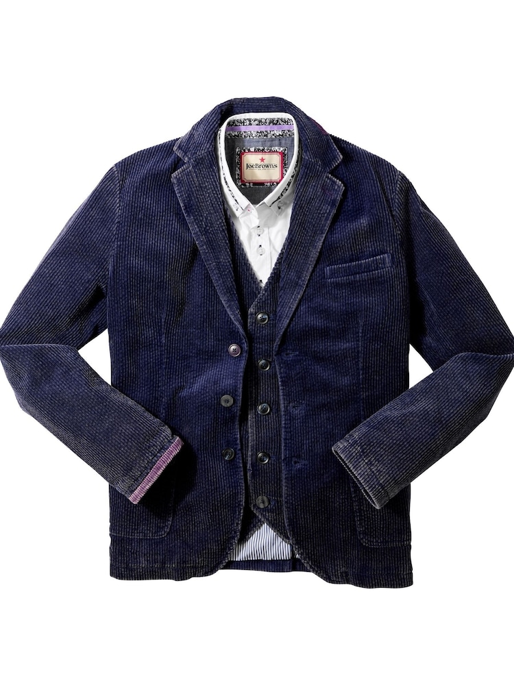 Joe Browns Blue Corduroy Blazer - Image 8 of 8