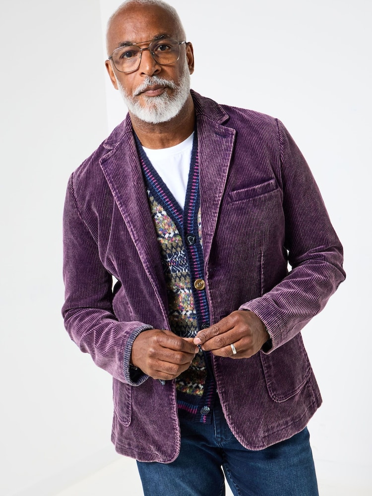 Joe Browns Purple Corduroy Blazer - Image 2 of 8 Joe Browns Purple Corduroy Blazer - Image 2 of 8
