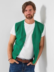 Joe Browns Green Smart Knit Waistcoat - Image 1 of 7