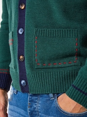 Joe Browns Green Customised Statement Knit Cardigan - Image 7 of 8