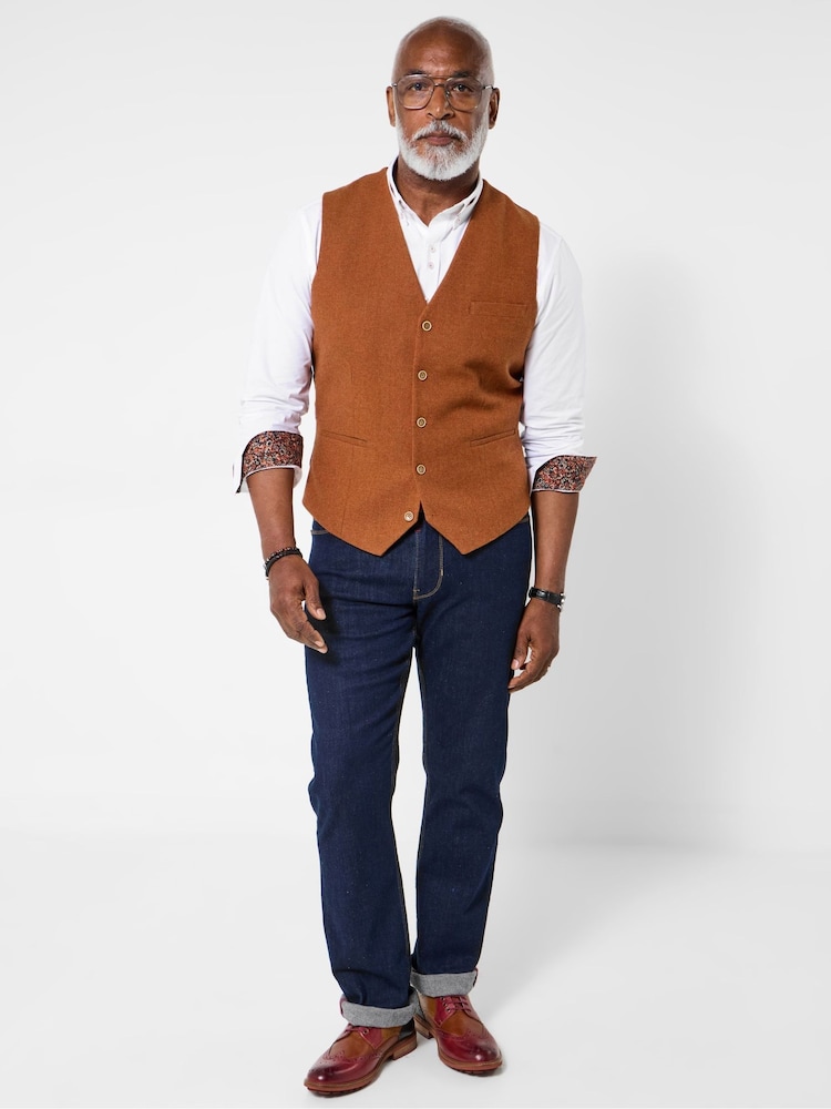 Joe Browns Orange Sensational Style Waistcoat - Image 2 of 6 Joe Browns Orange Sensational Style Waistcoat - Image 2 of 6
