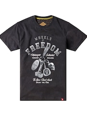 Joe Browns Black Motorcycle Lifestyle T-Shirt - Image 5 of 5