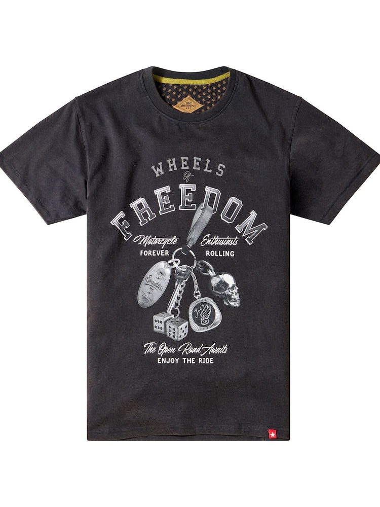 Joe Browns Black Motorcycle Lifestyle T-Shirt - Image 5 of 5 Joe Browns Black Motorcycle Lifestyle T-Shirt - Image 5 of 5