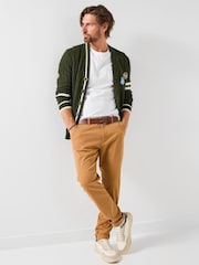 Joe Browns Green Preppy V-Neck Cardigan - Image 4 of 7