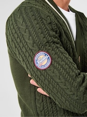 Joe Browns Green Preppy V-Neck Cardigan - Image 5 of 7