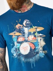 Joe Browns Blue Music Inspired T-Shirt - Image 2 of 5