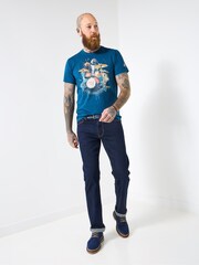 Joe Browns Blue Music Inspired T-Shirt - Image 3 of 5