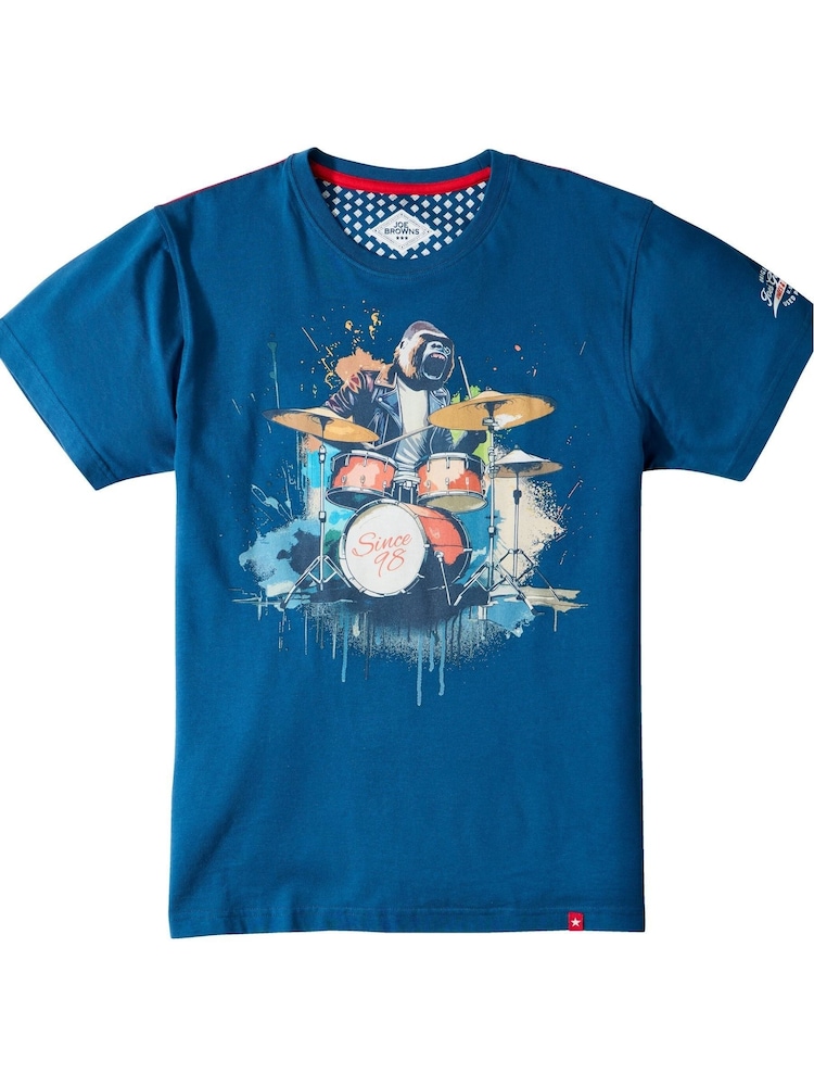 Joe Browns Blue Music Inspired T-Shirt - Image 5 of 5