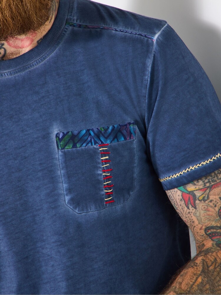 Joe Browns Blue Stylish Crew Neck T-Shirt - Image 2 of 6 Joe Browns Blue Stylish Crew Neck T-Shirt - Image 2 of 6