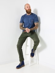 Joe Browns Blue Stylish Crew Neck T-Shirt - Image 3 of 6