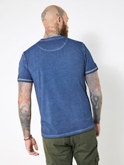 Joe Browns Blue Stylish Crew Neck T-Shirt - Image 4 of 6