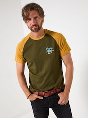 Joe Browns Green Music Decks T-Shirt - Image 3 of 9