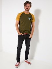 Joe Browns Green Music Decks T-Shirt - Image 5 of 9