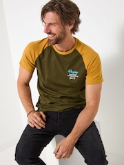 Joe Browns Green Music Decks T-Shirt - Image 6 of 9