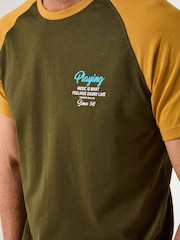 Joe Browns Green Music Decks T-Shirt - Image 7 of 9