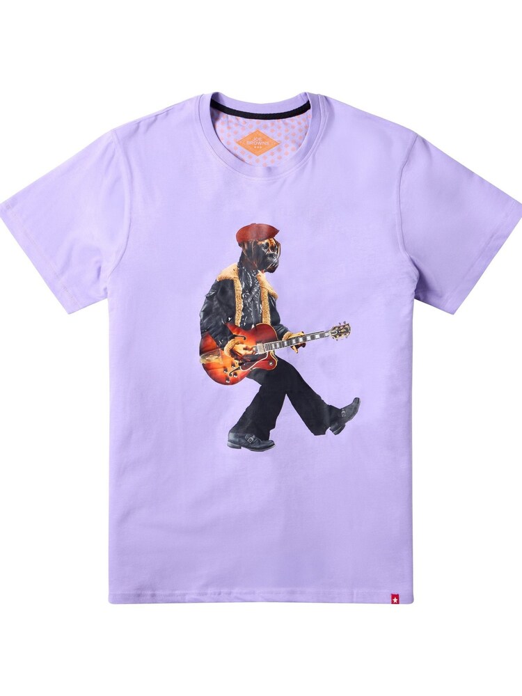 Joe Browns Purple Musician Crew Neck T-Shirt - Image 6 of 6 Joe Browns Purple Musician Crew Neck T-Shirt - Image 6 of 6