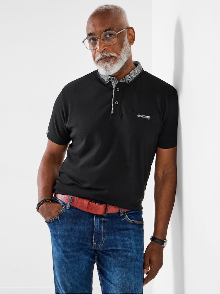 Joe Browns Black Stylish Polo Shirt - Image 1 of 5