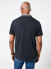 Joe Browns Black Stylish Polo Shirt - Image 2 of 5