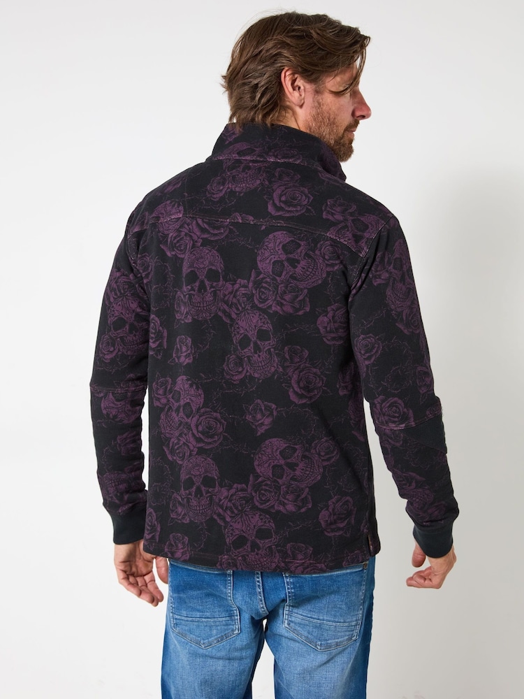 Joe Browns Purple Skull Funnel Top - Image 2 of 6 Joe Browns Purple Skull Funnel Top - Image 2 of 6