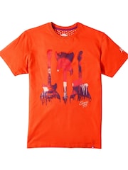 Joe Browns Orange Triple Guitar Graphic T-Shirt - Image 6 of 6