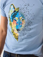 Joe Browns Blue Wolf Contrast Print T-Shirt - Image 5 of 6