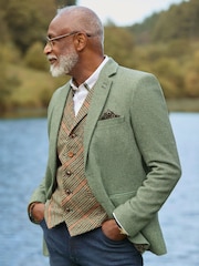 Joe Browns Green Charming Herringbone Blazer - Image 1 of 6