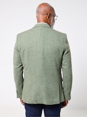 Joe Browns Green Charming Herringbone Blazer - Image 3 of 6