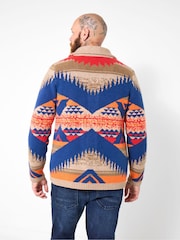 Joe Browns Blue Wild Aztec Shawl Cardigan - Image 3 of 7