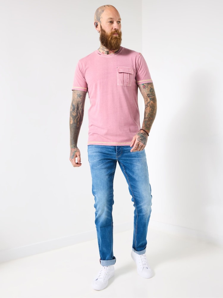 Joe Browns Pink Perfectly Tailored T-Shirt - Image 2 of 5 Joe Browns Pink Perfectly Tailored T-Shirt - Image 2 of 5