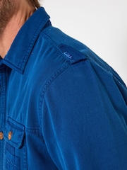 Joe Browns Blue Embroidered Stitch Detail Shirt - Image 3 of 8