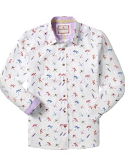 Joe Browns White Dragonfly Print Shirt - Image 2 of 7