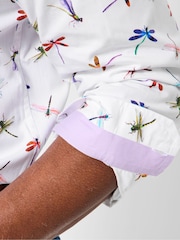 Joe Browns White Dragonfly Print Shirt - Image 6 of 7