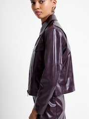 French Connection Kayleigh PU Bomber Jacket - Imagen 6 de 8