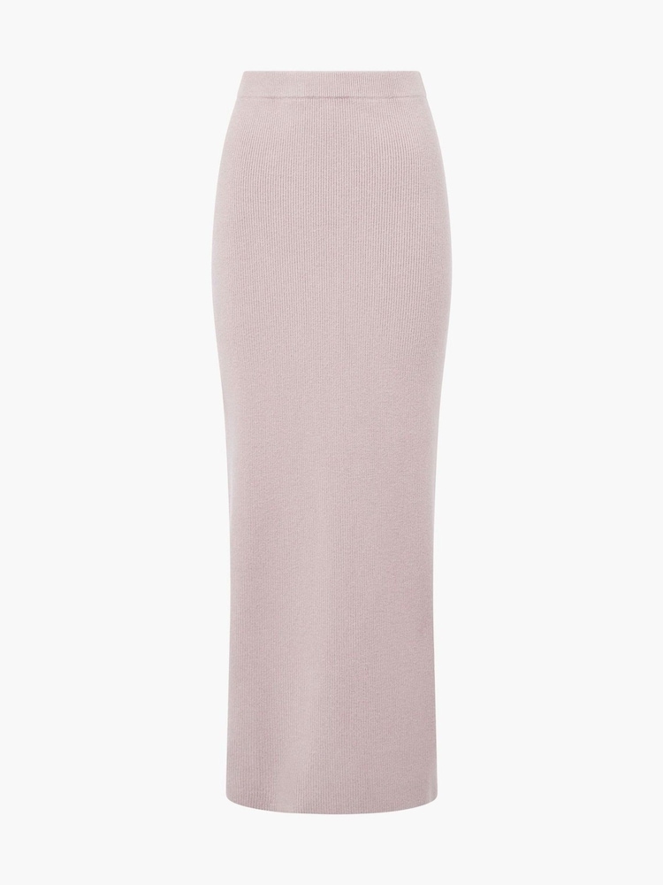 French Connection Natural Ava Straight Midi Skirt - Image 1 of 1 French Connection Natural Ava Straight Midi Skirt - Image 1 of 1