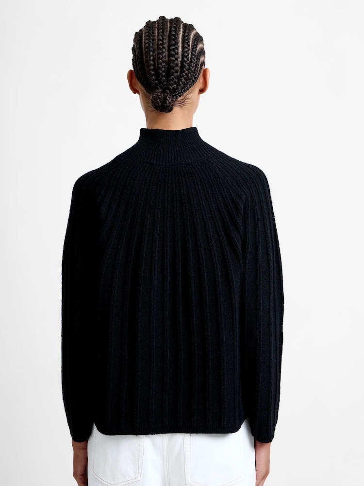 French Connection Black Kezia Grown On Knit Jumper - Image 2 of 6 French Connection Black Kezia Grown On Knit Jumper - Image 2 of 6