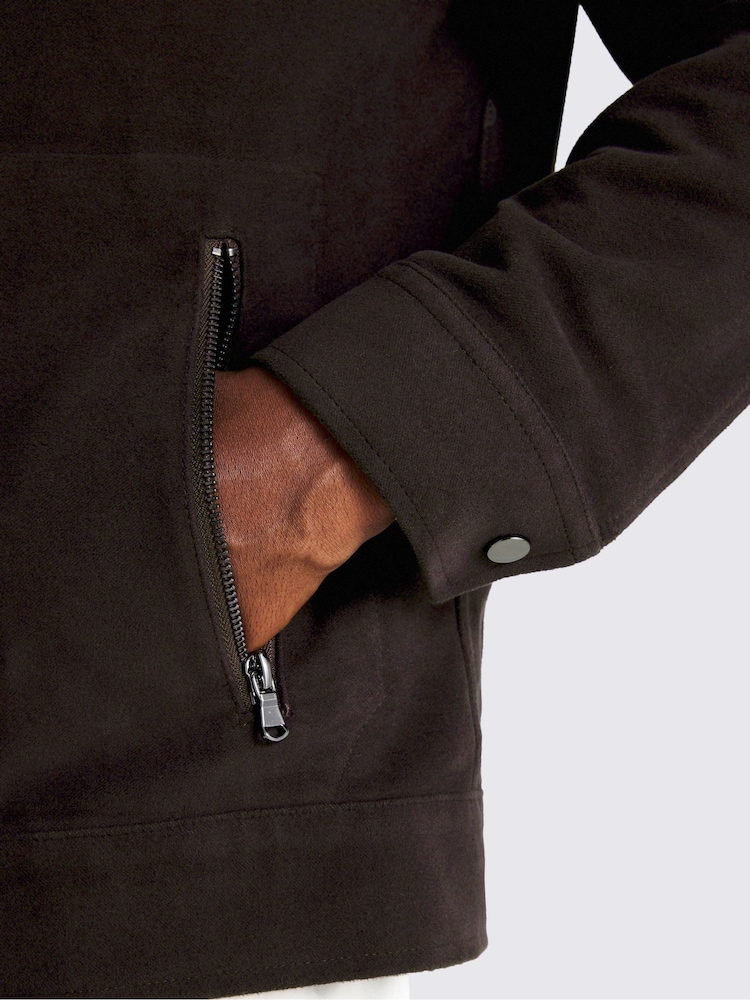 MOSS Grape  Brushed Cord Zip Jacket - Image 3 of 3