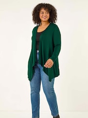 Roman Curve Waterfall Front Cardigan - Imagem 2 de 5