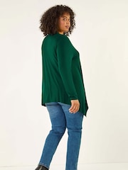 Roman Curve Waterfall Front Cardigan - Imagem 3 de 5